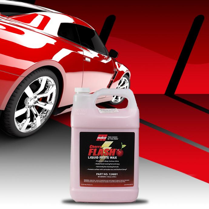 Cherry Flash es una cera Premium con mezcla de carnauba natural con Zonil de Du Pont. Fácil y rápida aplicación Cherry Flash Liquid Paste Wax