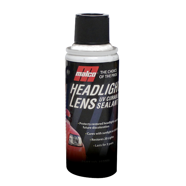 Headlight lens UV curable sealant Malco